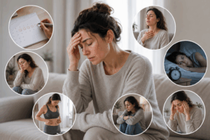 príznaky menopauzy
