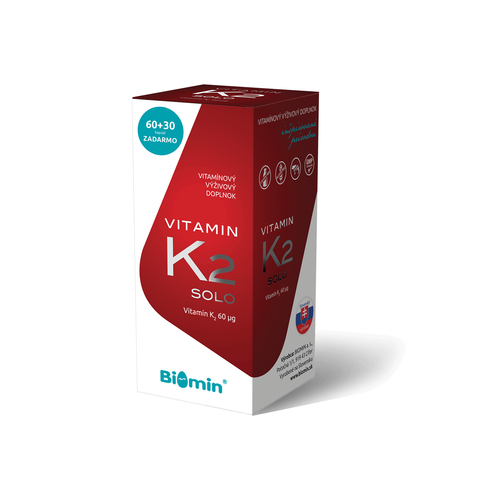 Vitamín K2 60 + 30 kapsúl ZDARMA